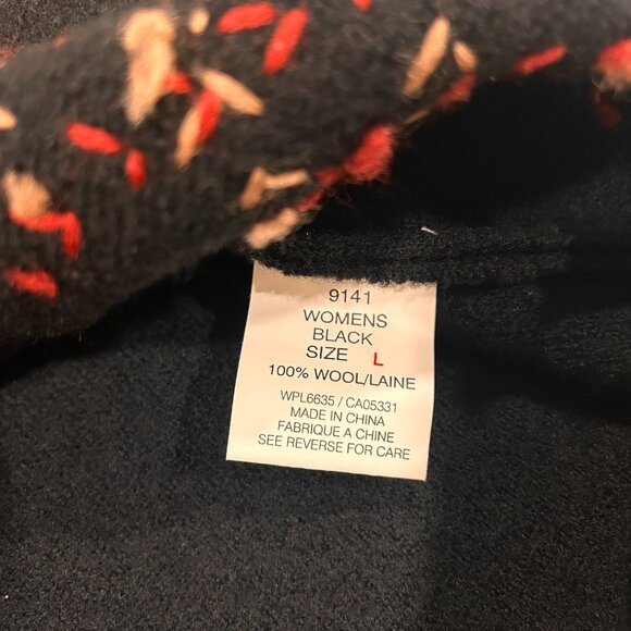 Woolrich Vintage Women's Wool Vest Christmas Winter Nature Outdoorsy Size Large - Picture 4 of 6